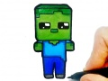 Gioco Colorazione Facile per Bambini Mineblox in linea