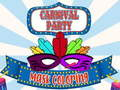 Gioco Colorazione delle maschere di carnevale in linea