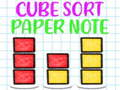 Gioco Cubo Ordina Nota di Carta in linea