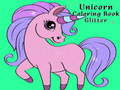 Gioco Libro da Colorare Unicorno Glitter in linea