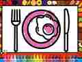Gioco Colora e Decora il Piatto della Cena in linea