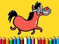 Gioco Tornare a scuola: Libro da colorare i pony in linea