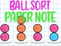 Gioco Ordina Palline: Nota di Carta in linea