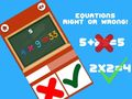 Gioco Equazioni Giuste o Sbagliate in linea