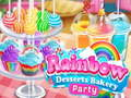Gioco Festa della Pasticceria dei Dessert Arcobaleno in linea