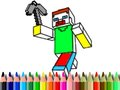 Gioco Tornare a scuola: Colorazione Minecraft in linea