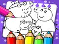 Gioco Libro da Colorare di Peppa Pig in linea
