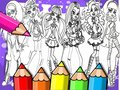 Gioco Libro da Colorare Monster High in linea