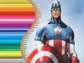 Gioco Libro da colorare per Capitan America in linea