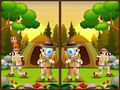 Gioco Trova 5 Differenze Camping in linea