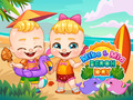 Gioco Mike e Mia: Giorno in Spiaggia in linea