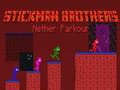 Gioco Fratelli Stickman Parkour del Nether in linea