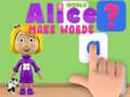 Gioco Mondo di Alice: Crea Parole in linea