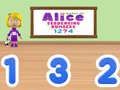 Gioco Mondo di Alice: Sequenza di Numeri in linea