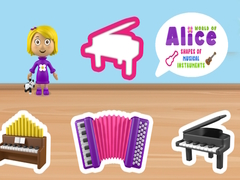 Gioco Mondo delle Forme degli Strumenti Musicali di Alice in linea