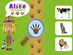 Gioco Mondo delle Impronte di Alice in linea