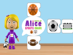 Gioco Mondo delle Carte Sportive di Alice in linea