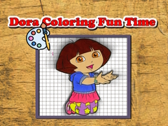 Gioco Tempo Divertente di Colorare con Dora in linea