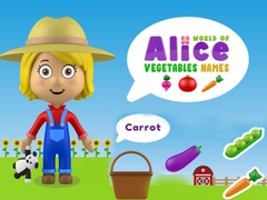 Gioco Mondo dei Nomi delle Verdure di Alice in linea