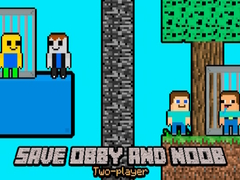 Gioco Salva Obby e Noob Due Giocatori in linea