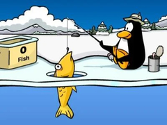 Gioco Club Penguin: Pesca sul Ghiaccio in linea