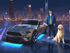 Gioco Guidatore di Mustang in Città in linea