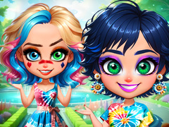 Gioco Esplosione di Colore Tie-Dye in linea