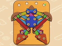 Gioco Puzzle di Legno e Viti in linea