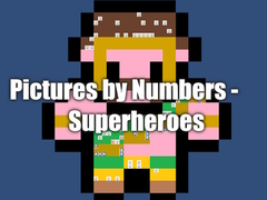 Gioco Immagini per Numeri - Supereroi in linea