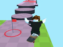 Gioco Obby: Corsa con Skateboard in linea
