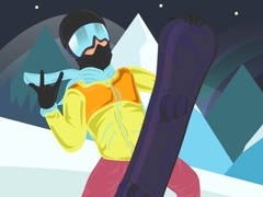 Gioco Corsa con lo Snowboard in linea