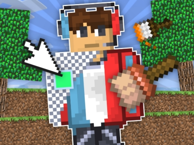 Gioco Disegna una pelle per mineblock con fisica in linea