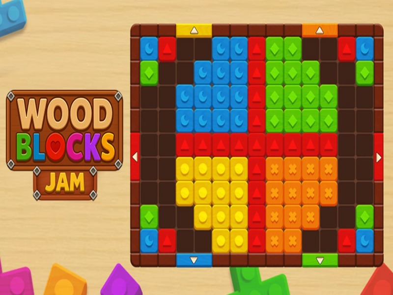 Gioco Blocchi di legno marmellata in linea