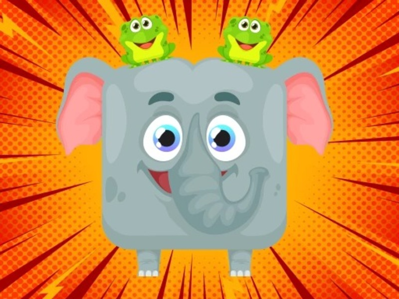 Gioco Gelatina. Fare l'elefante in linea