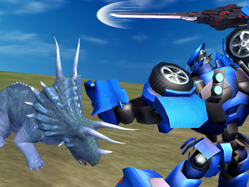Gioco Battaglia di mech dinosauro giurassico in linea