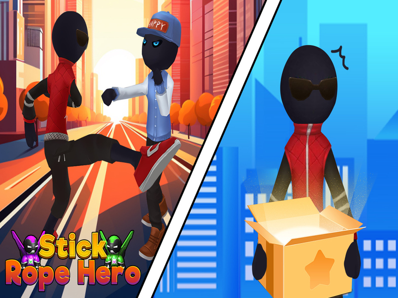 Gioco Stick Rope Hero in linea