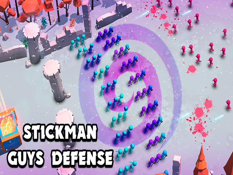 Gioco Stickman Guys Defense in linea