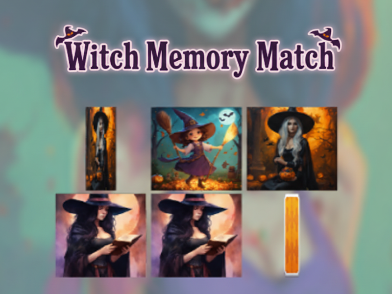 Gioco Witch Memory Match in linea