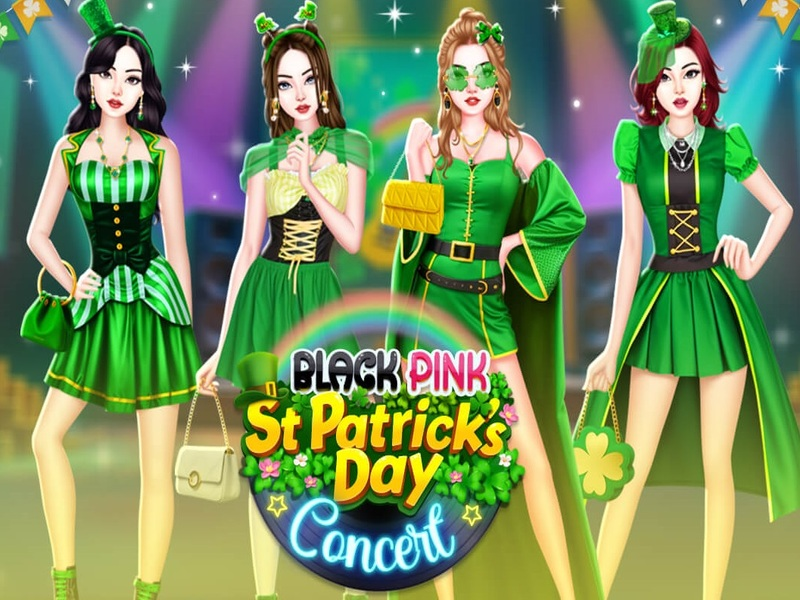 Gioco St. rosa nero Concerto di Patricks Day in linea
