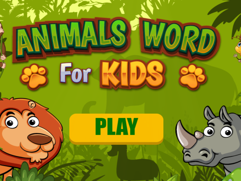 Gioco Parola animali per bambini in linea