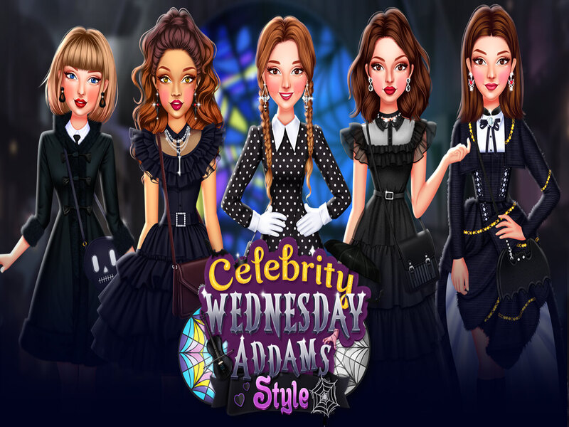 Gioco Celebrity Mercoledì Style Addams in linea