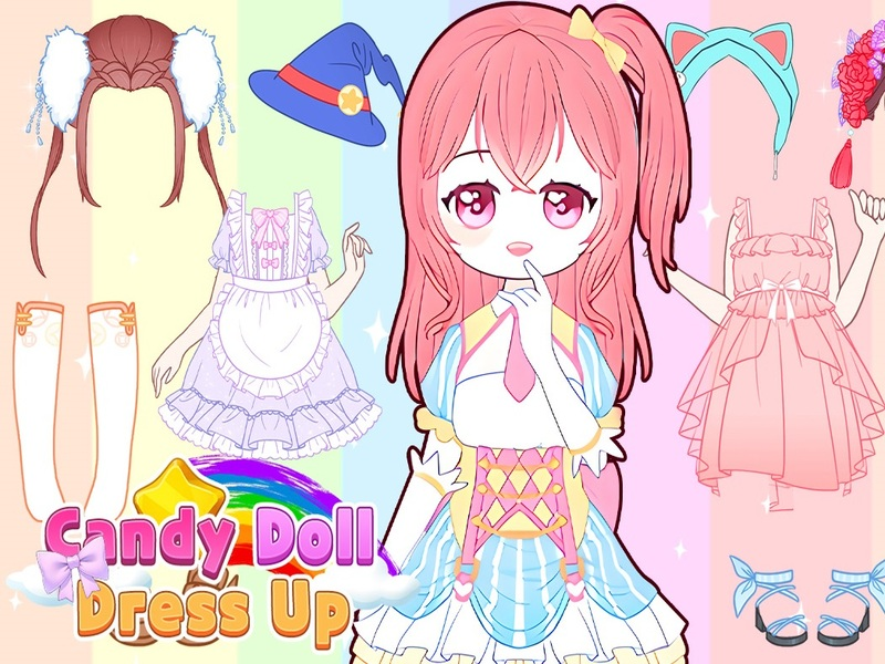 Gioco Candy Doll Dress Up in linea