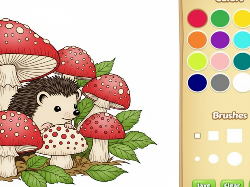 Gioco Libro da colorare di animali da cartone animato per bambini in linea