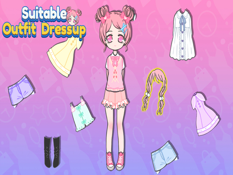 Gioco Dressup adatto in outfit in linea