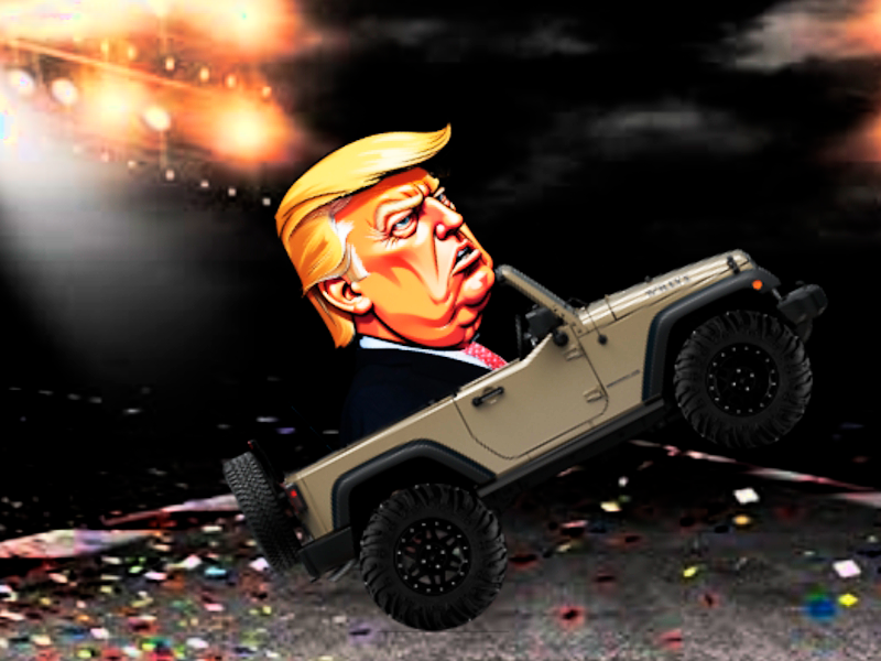 Gioco Trump Wheelie Challenge in linea