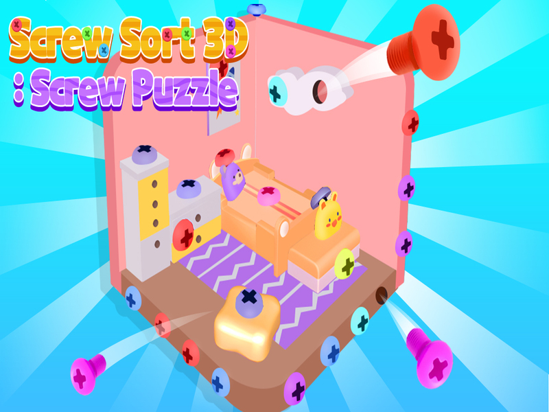 Gioco Ordine della vite 3D: puzzle a vite in linea