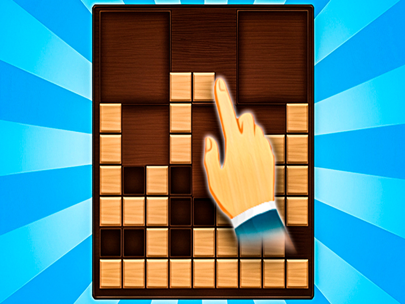 Gioco Risolvi i blocchi di legno cubo 2D in linea