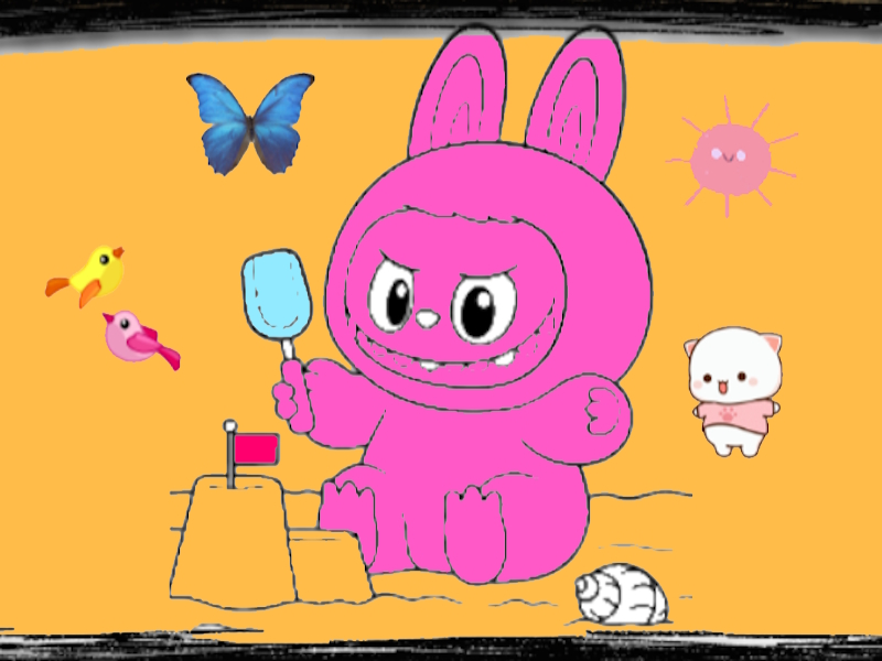 Gioco Labubu Coloring Adventure in linea