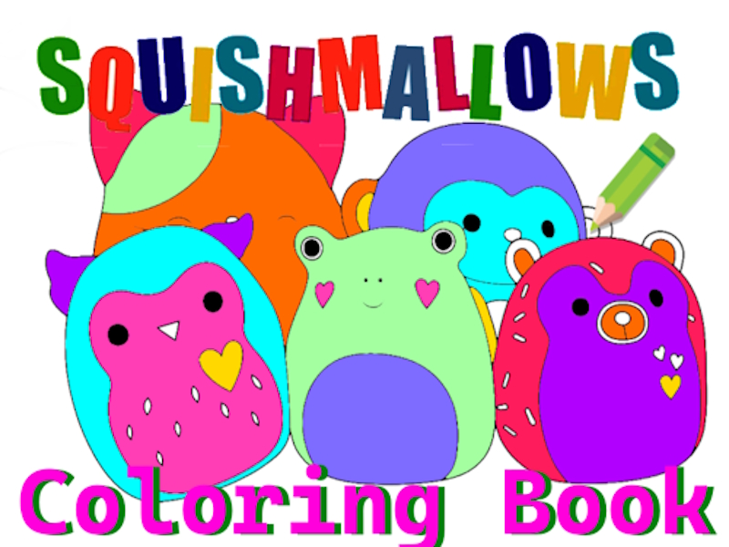 Gioco Libro da colorare di Squishmallow in linea