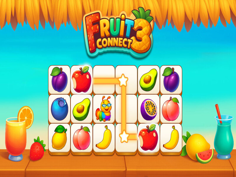 Gioco Fruit Connect 3 in linea